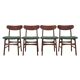 Set of four teak chairs, Danish design, 1970s, production: Denmark