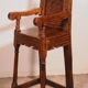 High Chair for Children, Oak from the 17th Century