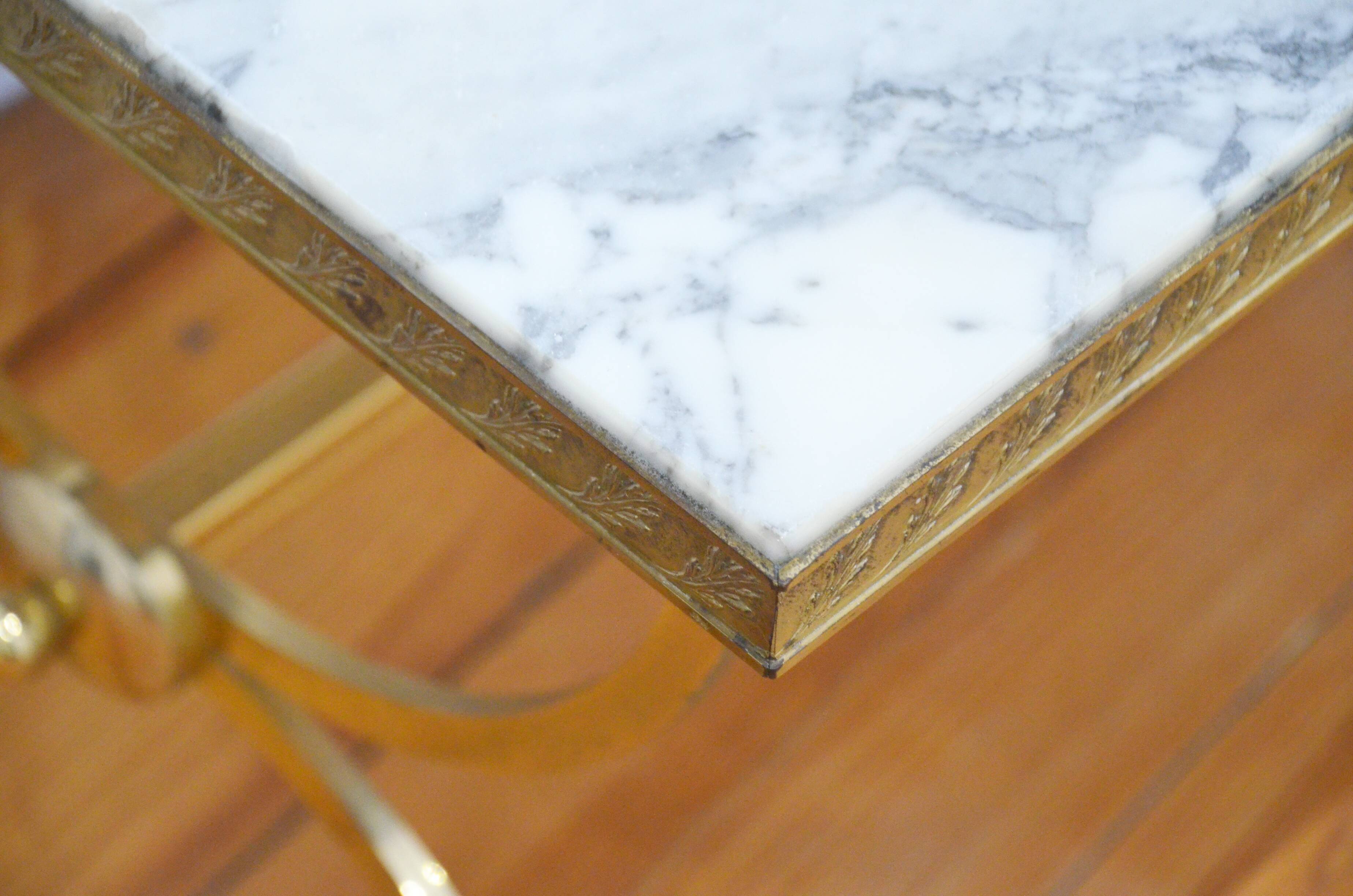 White marble coffee table vintage 60s