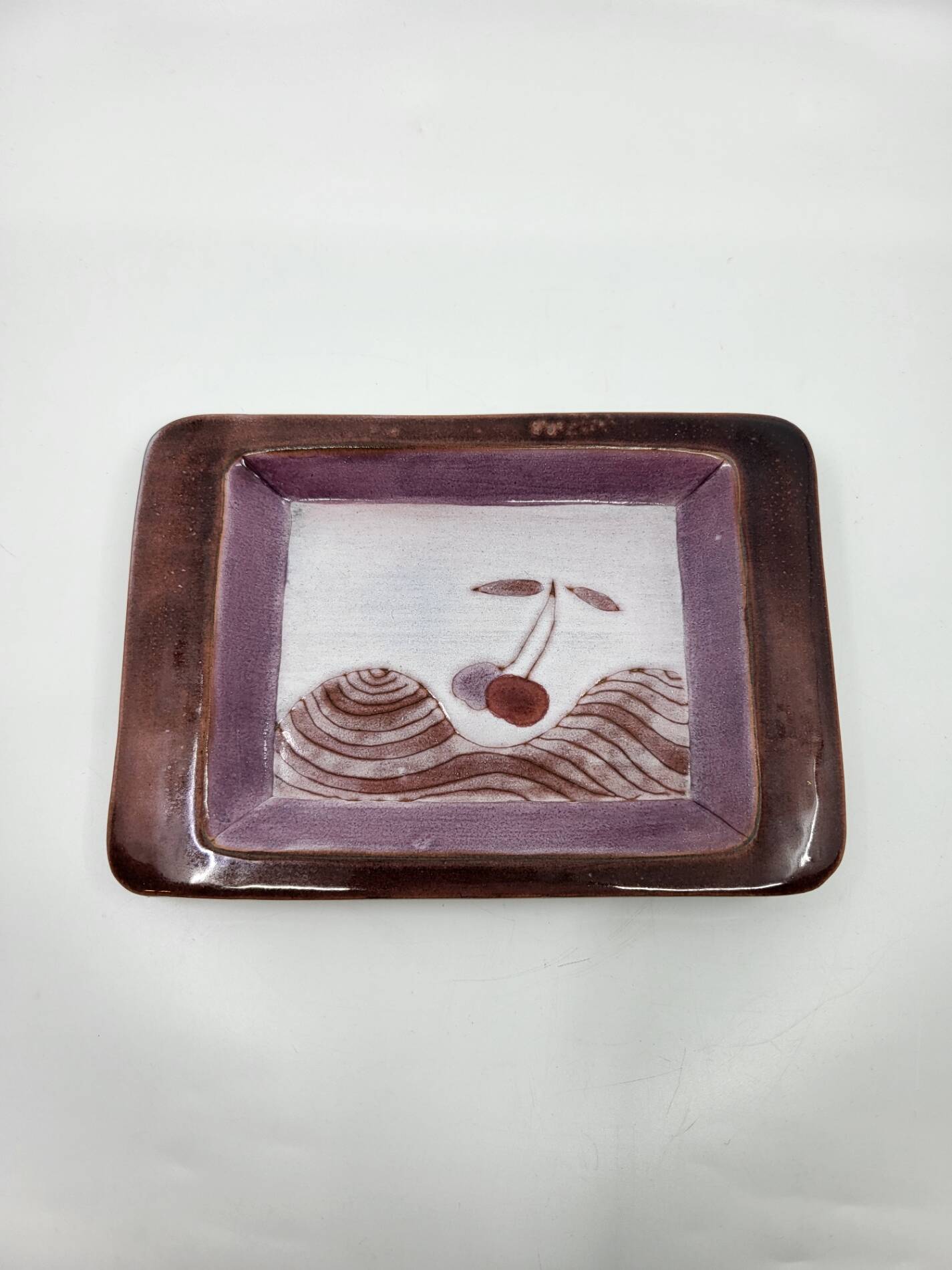 Pocket vase by Robert & Jean Cloutier in French ceramic, 1950s vintage.