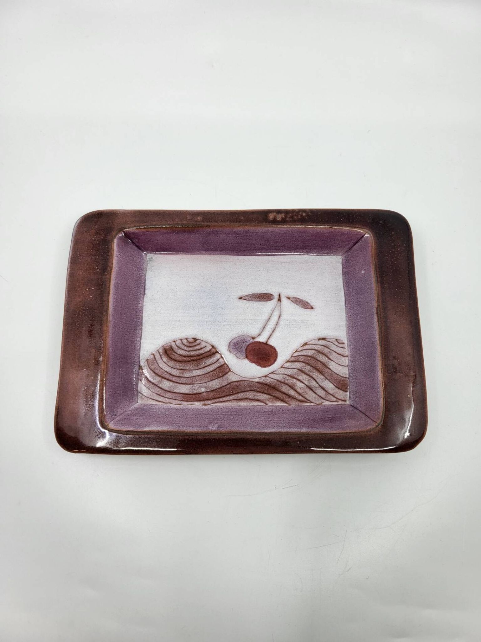 Pocket vase by Robert & Jean Cloutier in French ceramic, 1950s vintage.