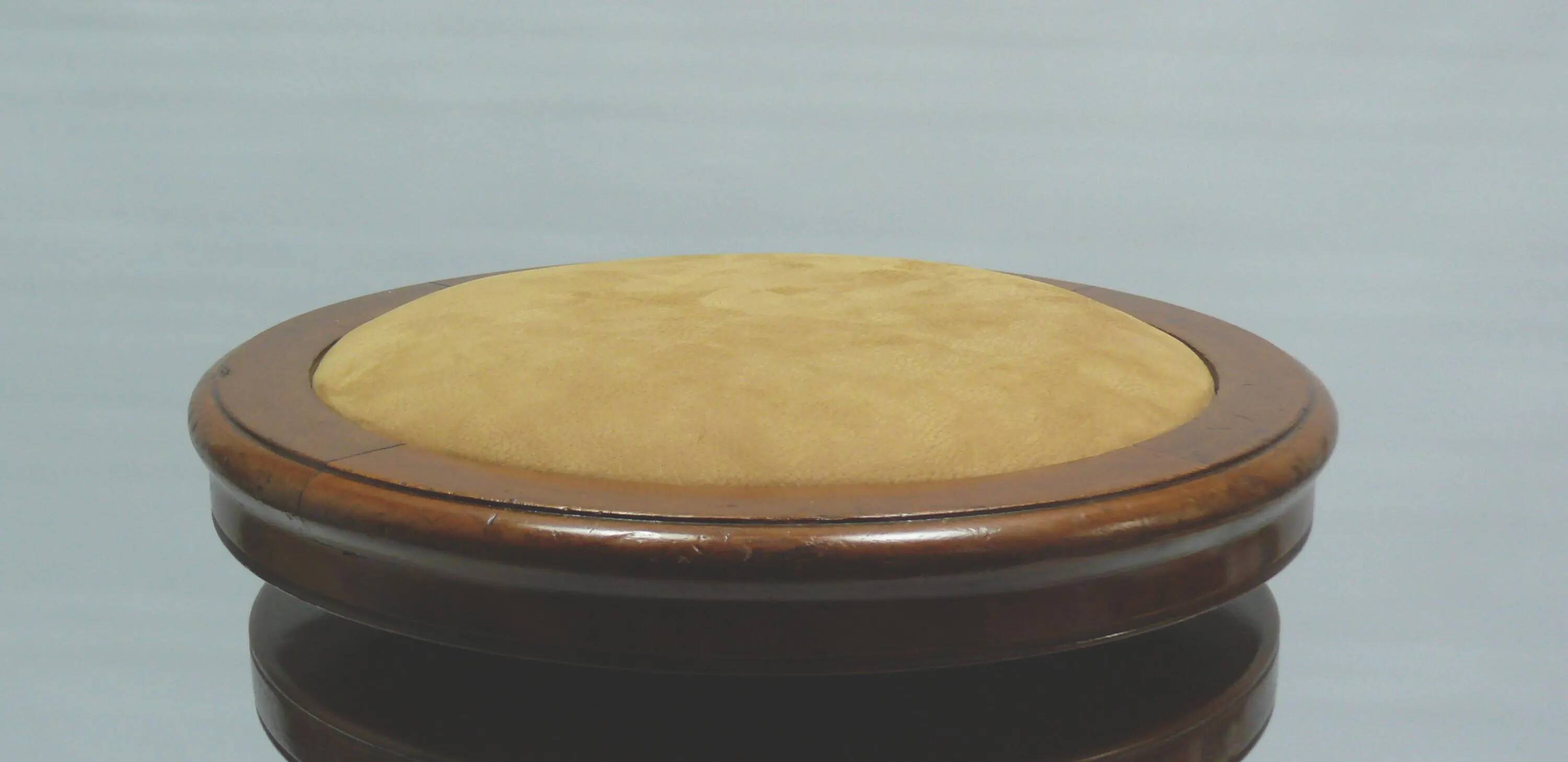 Solid wood, upholstered piano stool - Germany, first half of the 20th century