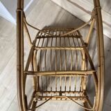 Vintage Rattan Rocking Chair for Children - 1960s
