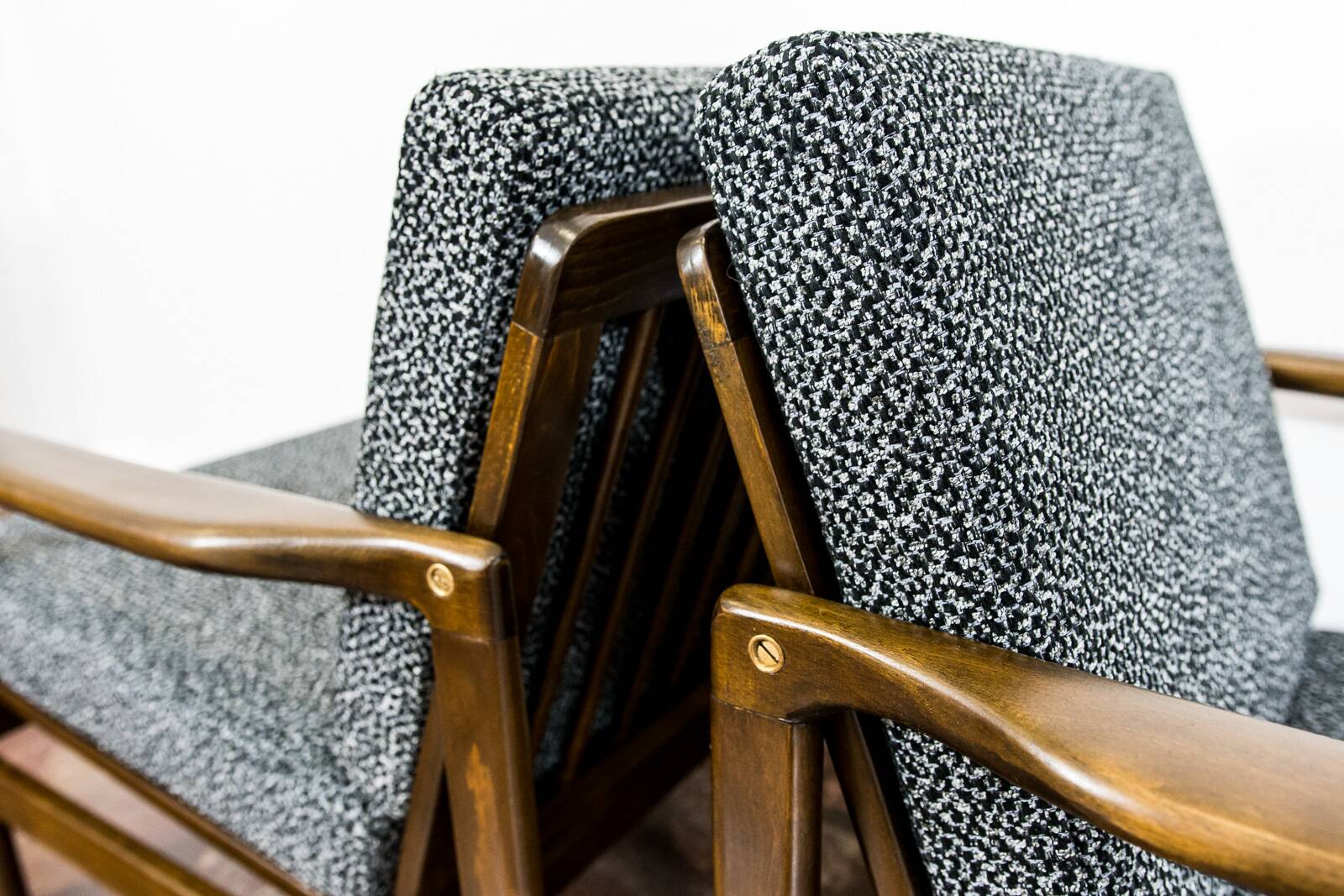 Mid Century Armchairs By Zenon Bączyk, 1960's, Set Of 2