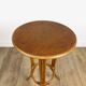 Mini rattan plant holder pedestal from the 60s
