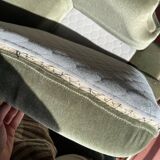 Green velvet sofa