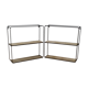 Duo of wall shelves