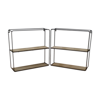 Duo of wall shelves