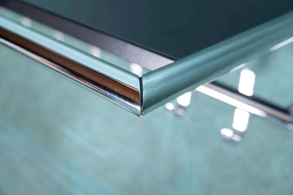 Minimalist coat rack, tubular chrome frame, 1980s Memphis style.