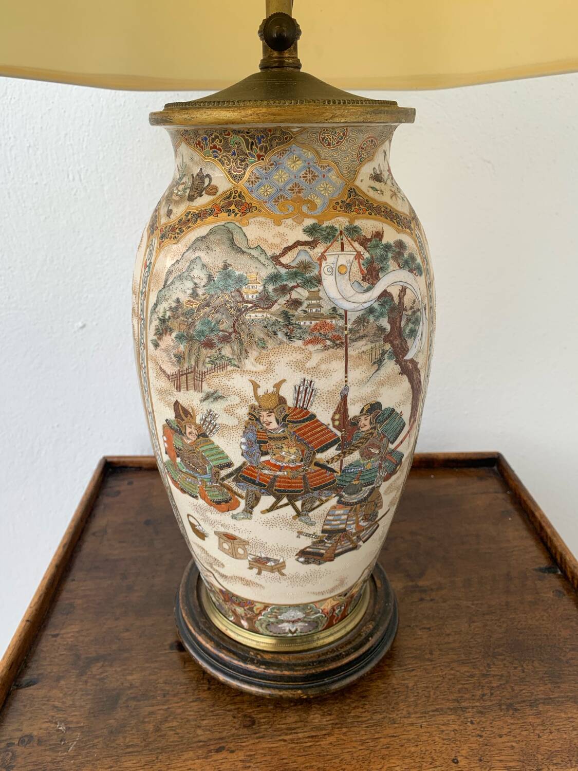 Japanese Satsuma lamp