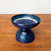 Vintage pottery candlestick from West Germany by KMK Keramik Manufaktur Kupfermühle, 1970s.