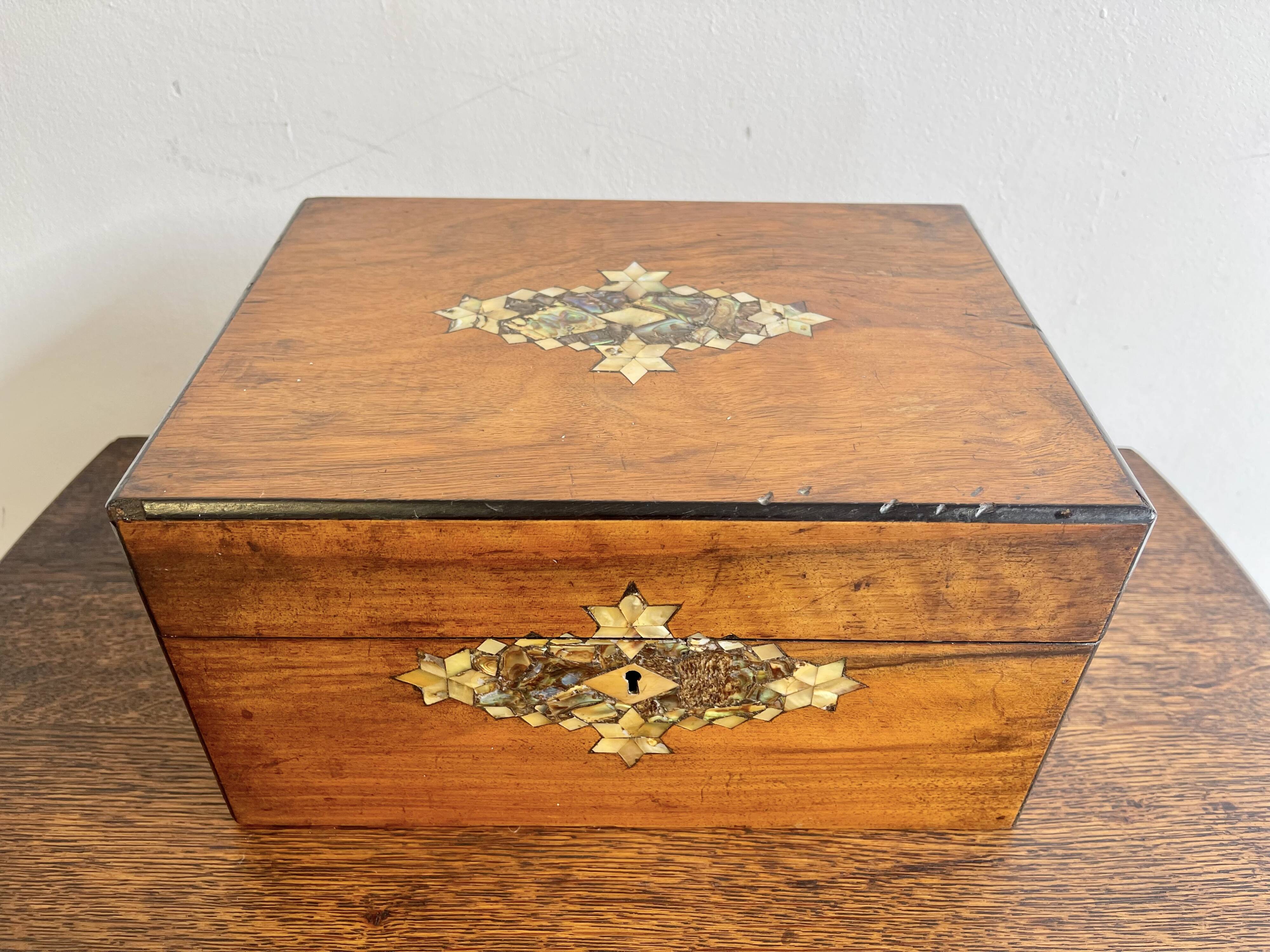 Vintage Wooden Jewellery Box