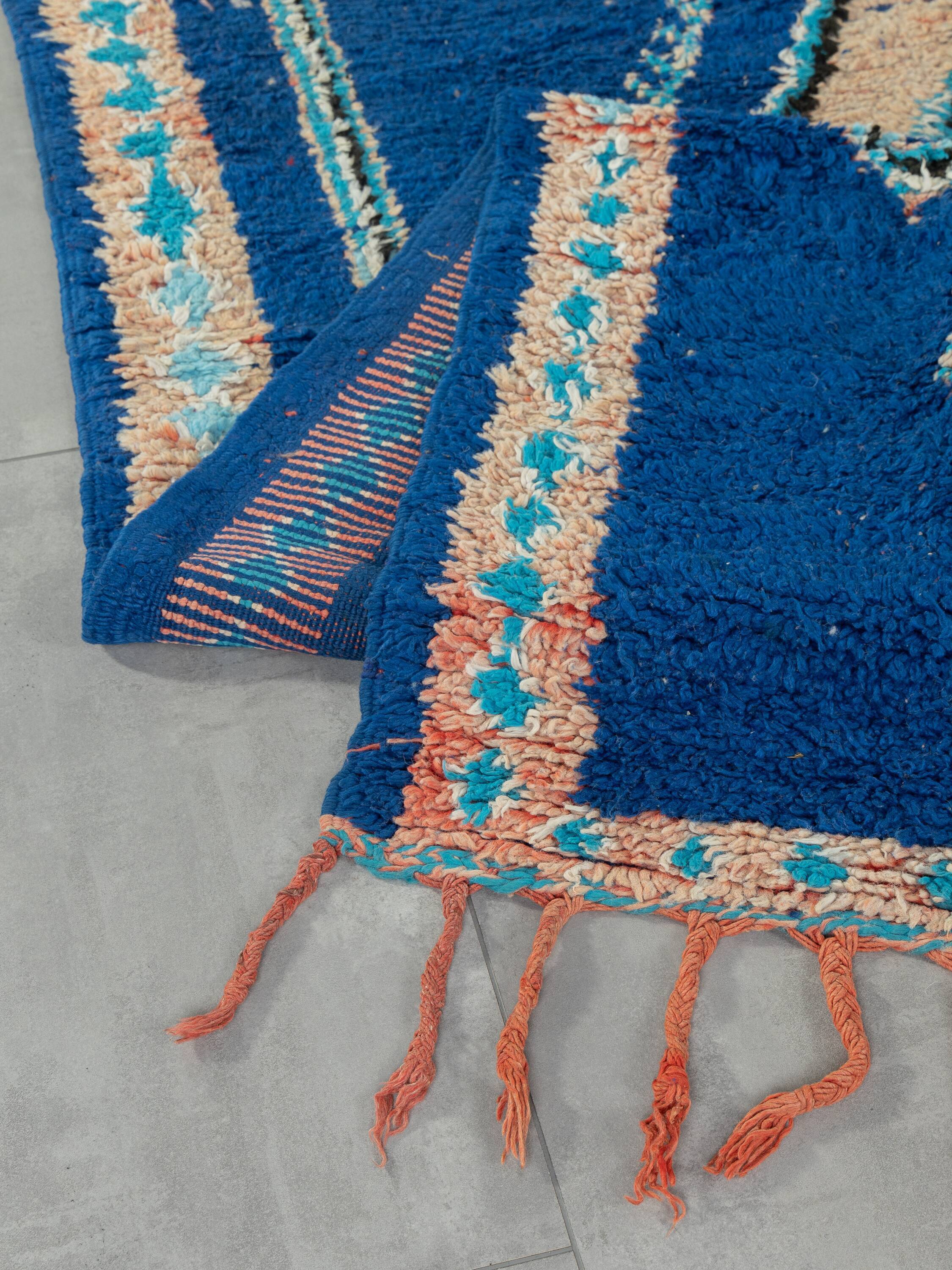 vintage boujad, berber rug, 165 x 410