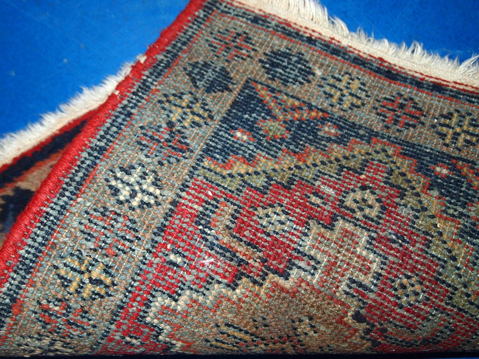 Tapis Vintage Hamadan en Laine, Années 1970, Élégance Authentique