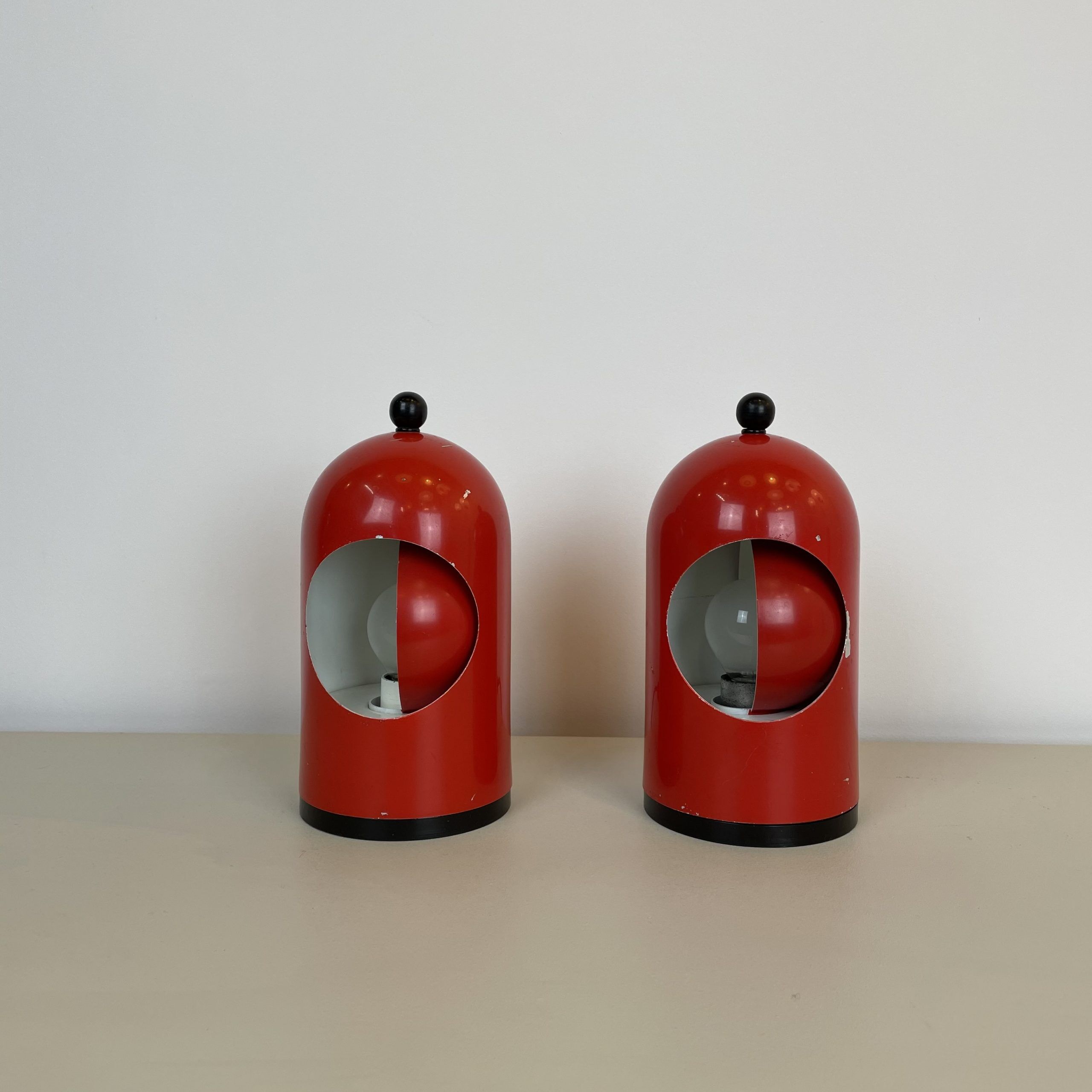 Paire de lampes Selene, Italie 70