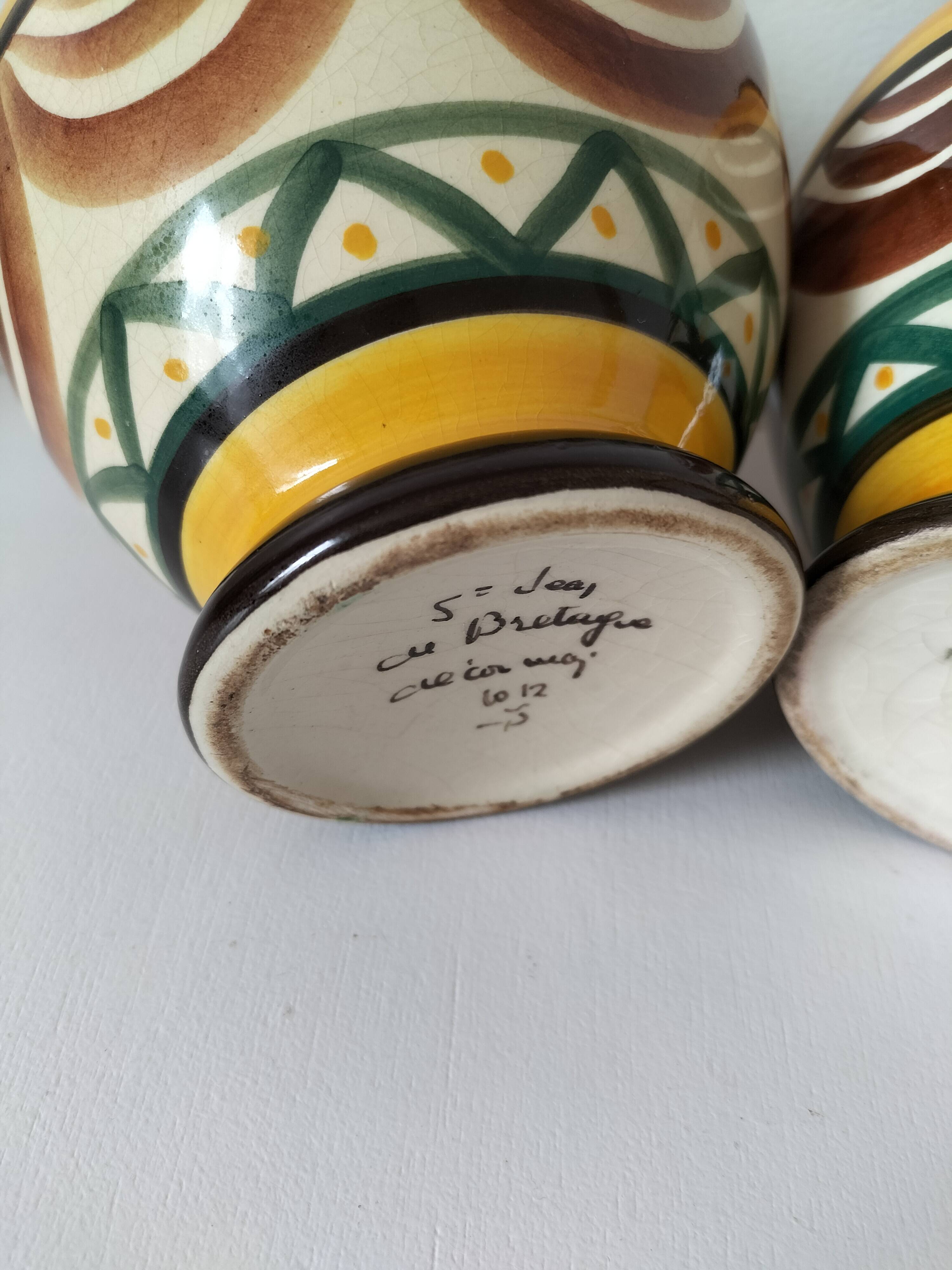 Trio of Saint Jean de Bretagne vases