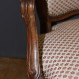 Pair of Louis XV period convertible armchairs