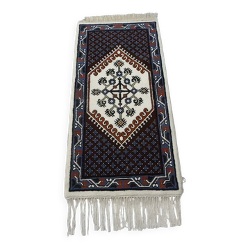 Tunisian Carpet in Handmade Wool in Traditional Anatolian Turkish Style
