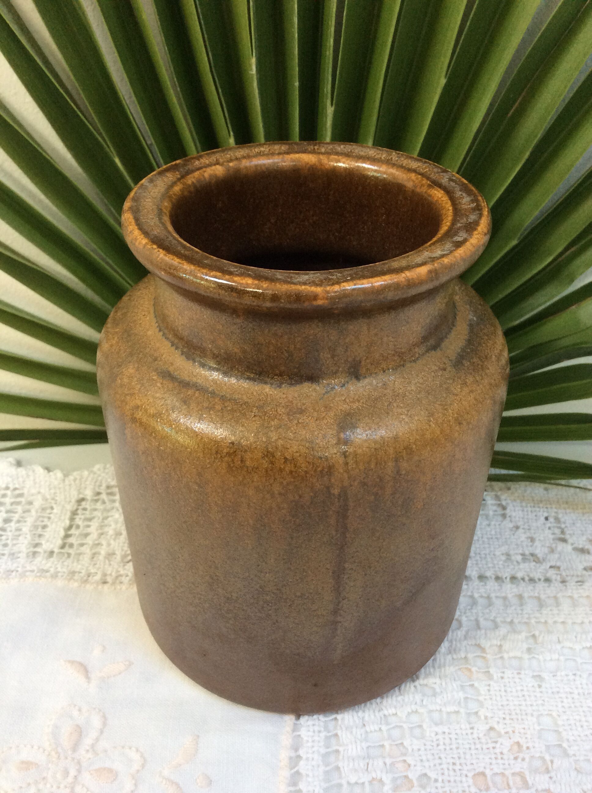 Old potty in glazed stoneware