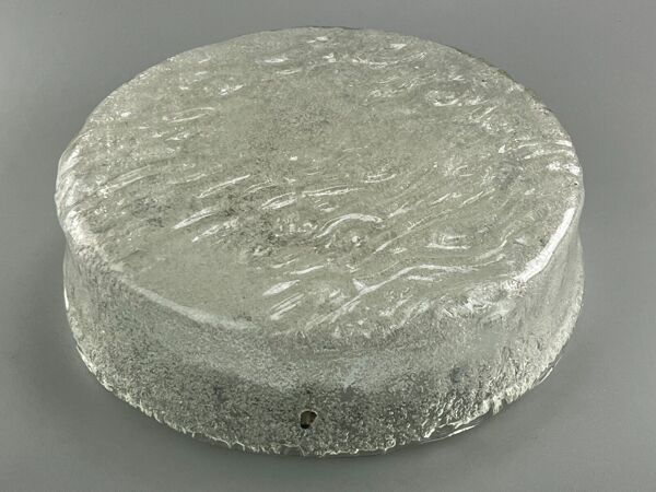 Plafonnier flush mount ice glass Hillebrand 60s