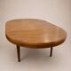 Vintage extendable round table, French made from the 1960s/70s.