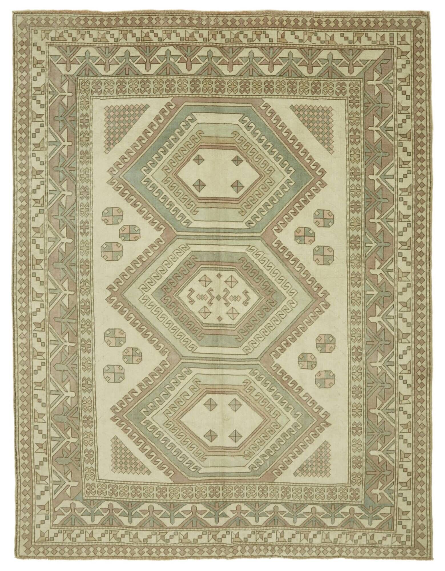Turkish Vintage Anatolian Rug 225 cm x 285 cm