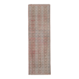 Vintage Turkish rug from Oushak, hand-woven 75x230 cm