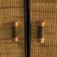 Vintage rattan & woven cane cabinet