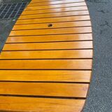 Clairitex 1970 folding garden table in solid wood 160x80cm