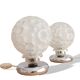 Pair of German 50s Modernisr glass table lamps by Groewe