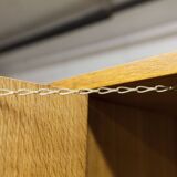 Armoire scandinave 3 portes en teck blond