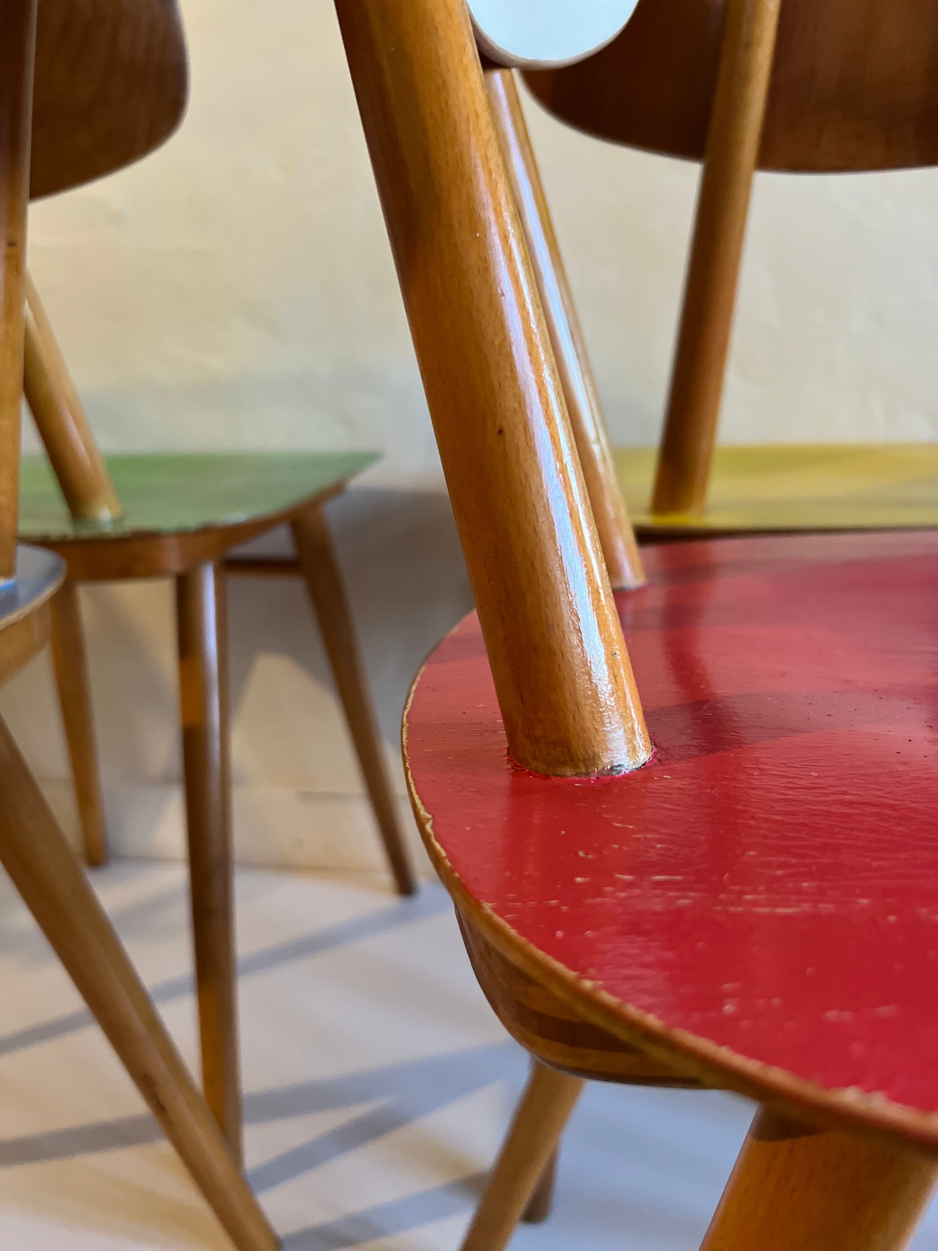 Bistro chairs from Ton, 1970