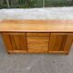 Vintage Scandinavian oak sideboard from the 1980s.