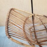Series of rattan armchairs from the 70s