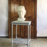 Table top white marble Louis XVI style