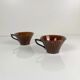 Coffee/tea cup duo "Domino", Sarreguemines, 1960
