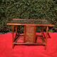 Rattan coffee table, canning, glazed top