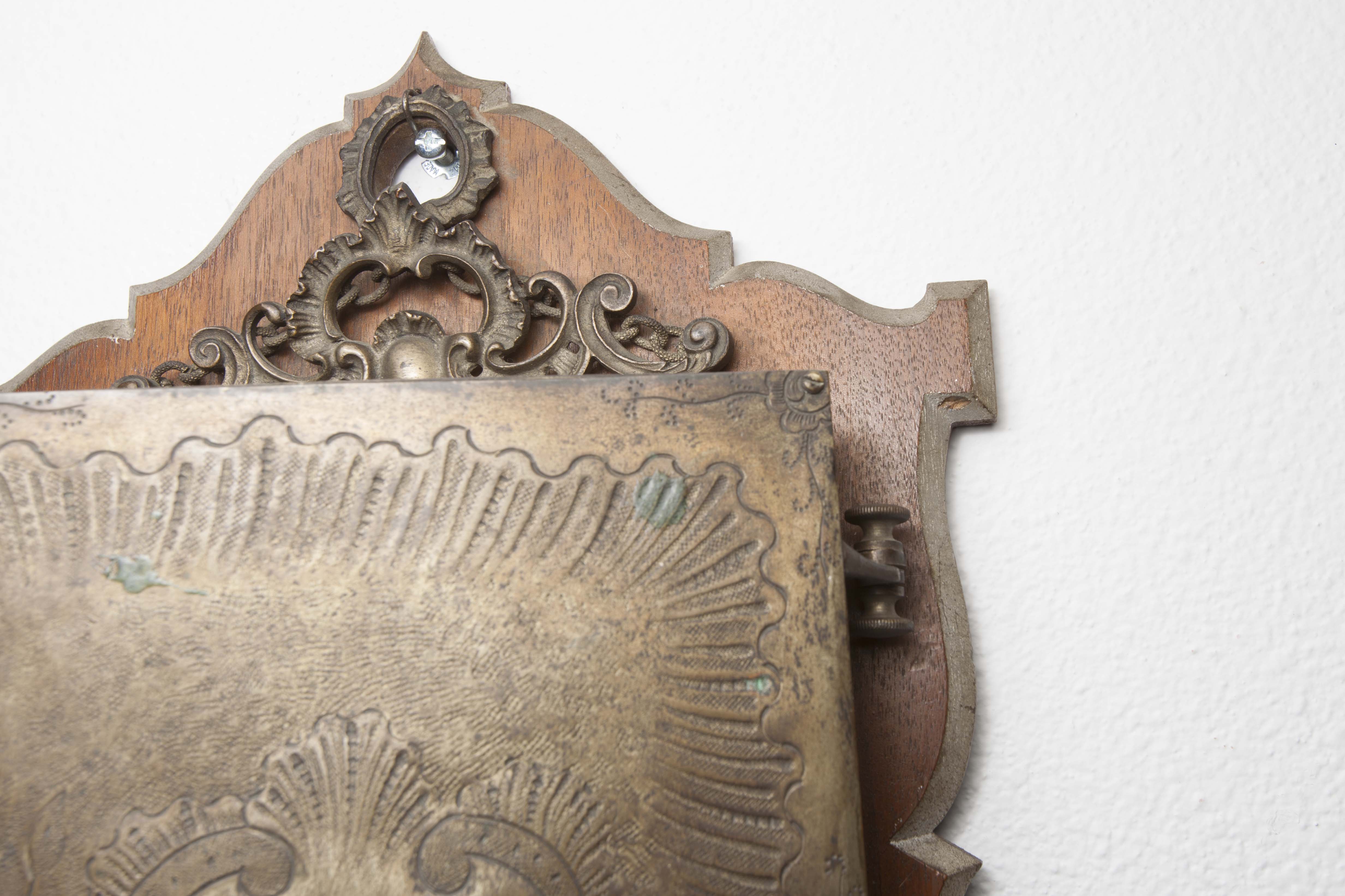 Mirror triptych from the 1940s on base 62x40cm