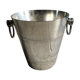 Silver metal champagne bucket