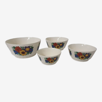 Lot 4 salad bowls and bowls 70s