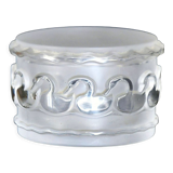 Boîte ronde en cristal à décor de canards, Lalique France