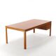 Scandinavian dining table in mahogany stamped Søborg Møbler, Christian Hvidt.