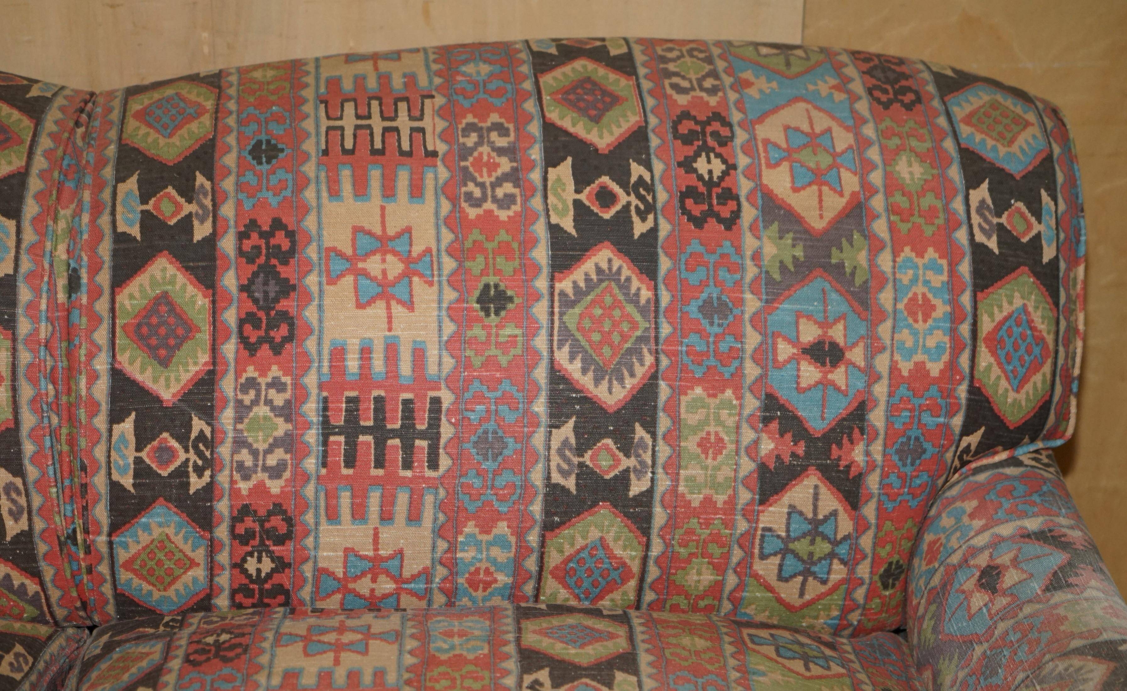 Three-seater Kilim vintage sofa by George Smith