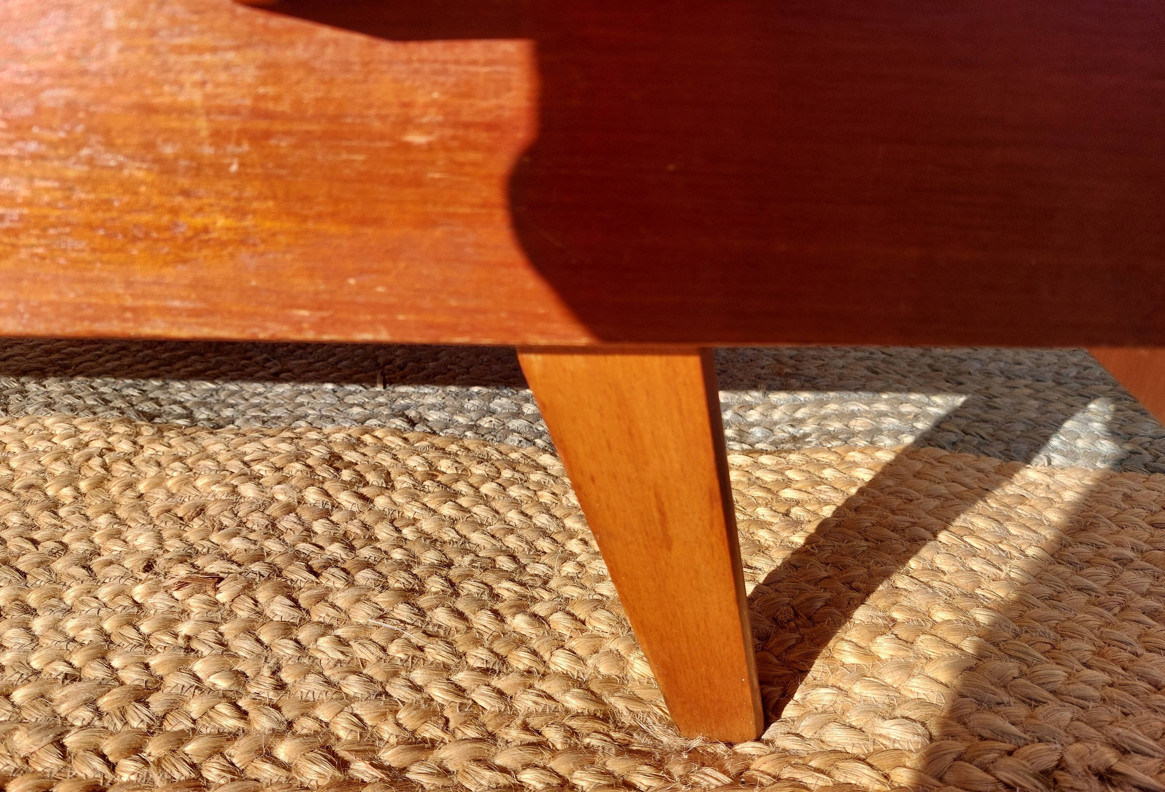 Vintage chest of drawers with tapered legs
