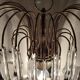 Wall lamp "Venini" of crystals. Italy 1970s