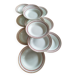 12 K&G Lunéville soup plates, Madrigal model