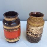 Deux vases Scheurich West Germany, années 60