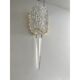 Handcrafted Clear Rostrato Murano Glass Wall Sconces — Barovier Inspired