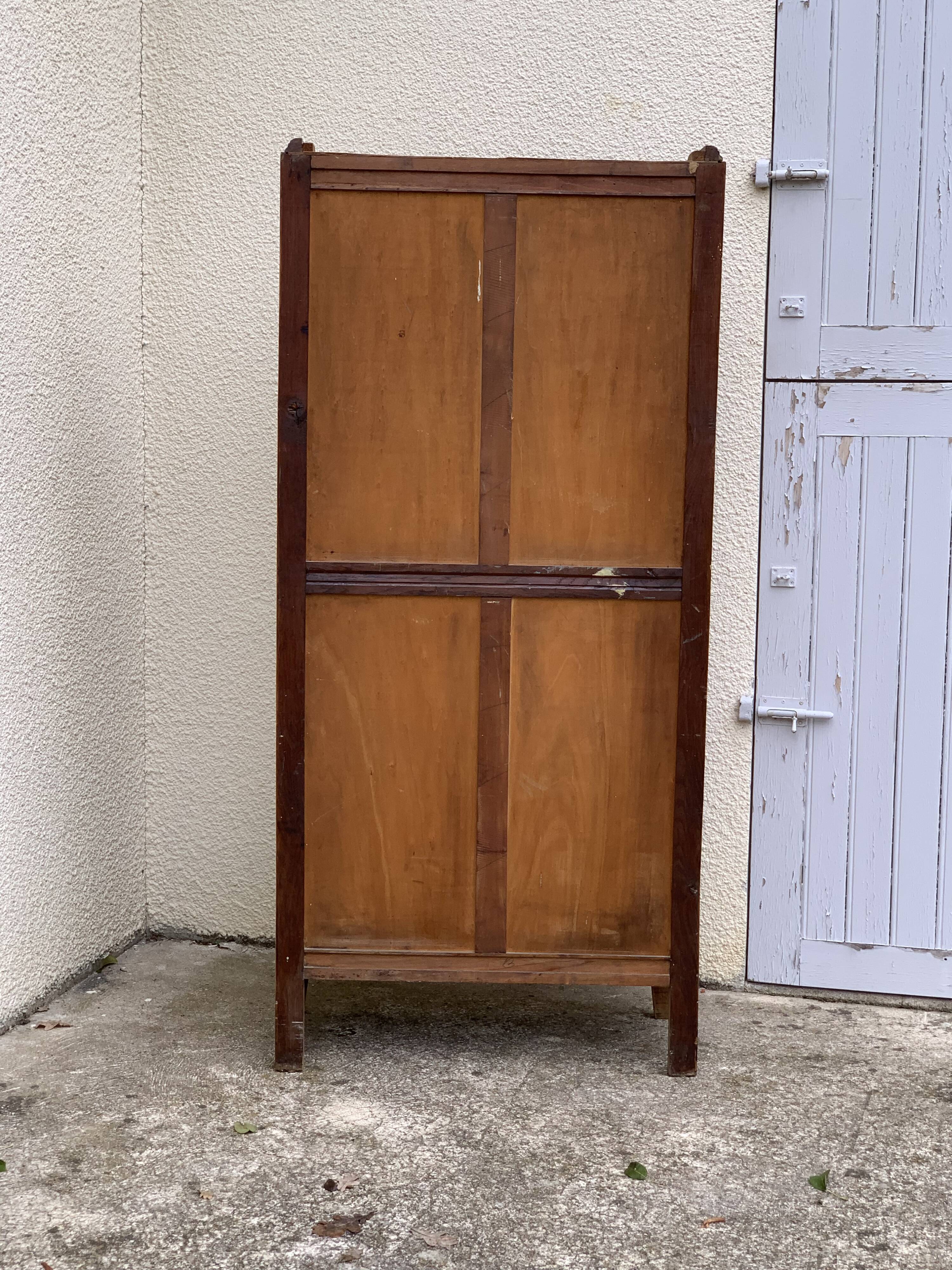 Parisian wardrobe glazed art deco 1930 raw wood
