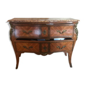 Commode style louis XV - marqueterie